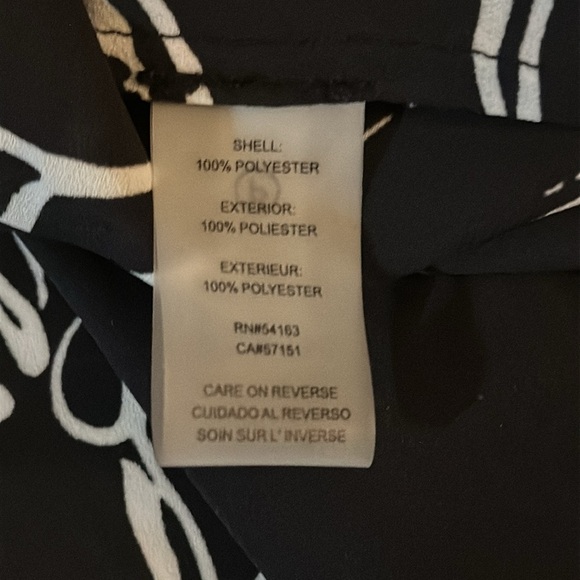 Karl Lagerfeld Paris Beaded Trim Bell Sleeves VNeck Pop Over Blouse Floral Print - Picture 10 of 12